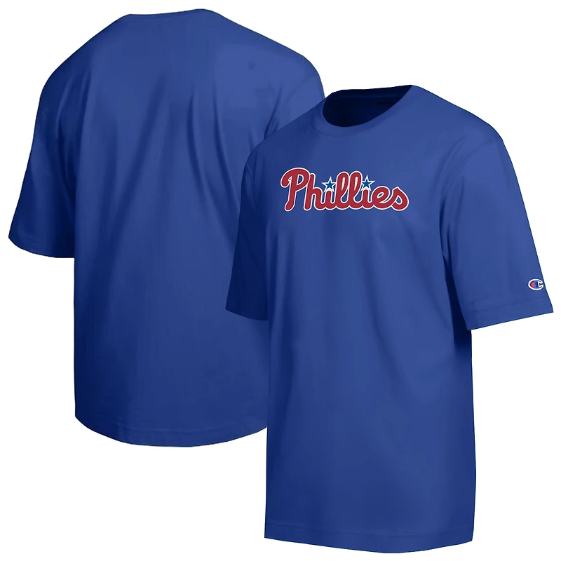 Men's Champion Royal Philadelphia Phillies All Star Chenille Wordmark T-Shirt