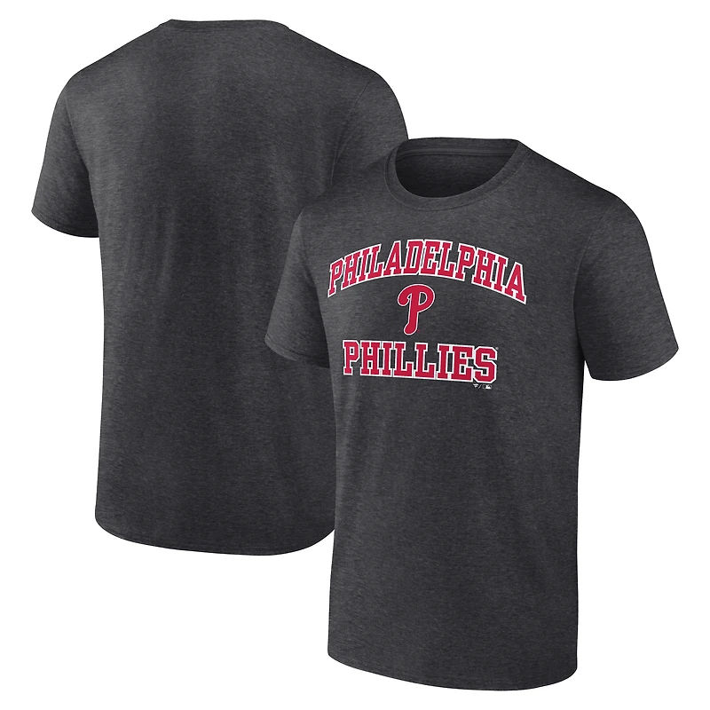 Men's  Charcoal Philadelphia Phillies Heart & Soul T-Shirt