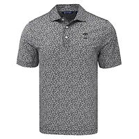 Polo recyclé à imprimé floral écologique Pike pour homme, noir, Cutter & Buck, Philadelphia Phillies, taille grande et