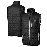 Men's Cutter & Buck Black Philadelphia Phillies Big Tall Rainier Eco Insulated PrimaLoft Full-Zip Puffer Vest
