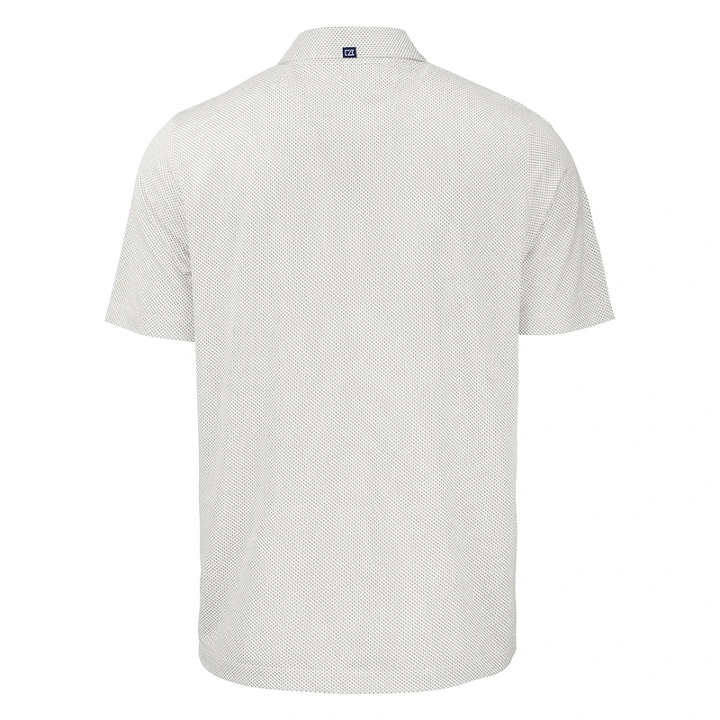 Polo extensible recyclé à imprimé Pike Eco Symmetry gris/blanc pour homme des Philadelphia Phillies Cutter & Buck