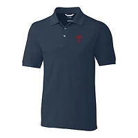 Men's Cutter & Buck  Navy Philadelphia Phillies Big Tall Advantage Tri-Blend Pique Polo
