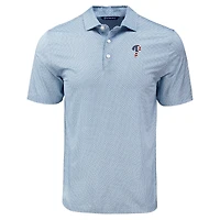 Polo bleu marine à imprimé diamant et pois Pike Eco des Philadelphia Phillies pour homme Cutter & Buck