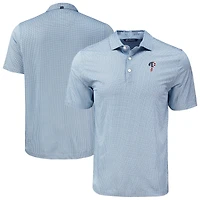 Polo bleu marine à imprimé diamant et pois Pike Eco des Philadelphia Phillies pour homme Cutter & Buck