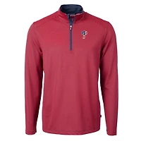 Pull-over zippé quart de tour en piqué écologique recyclé pour homme, coupeur et buck, logo Americana des Phillies Philadelphie, taille grande