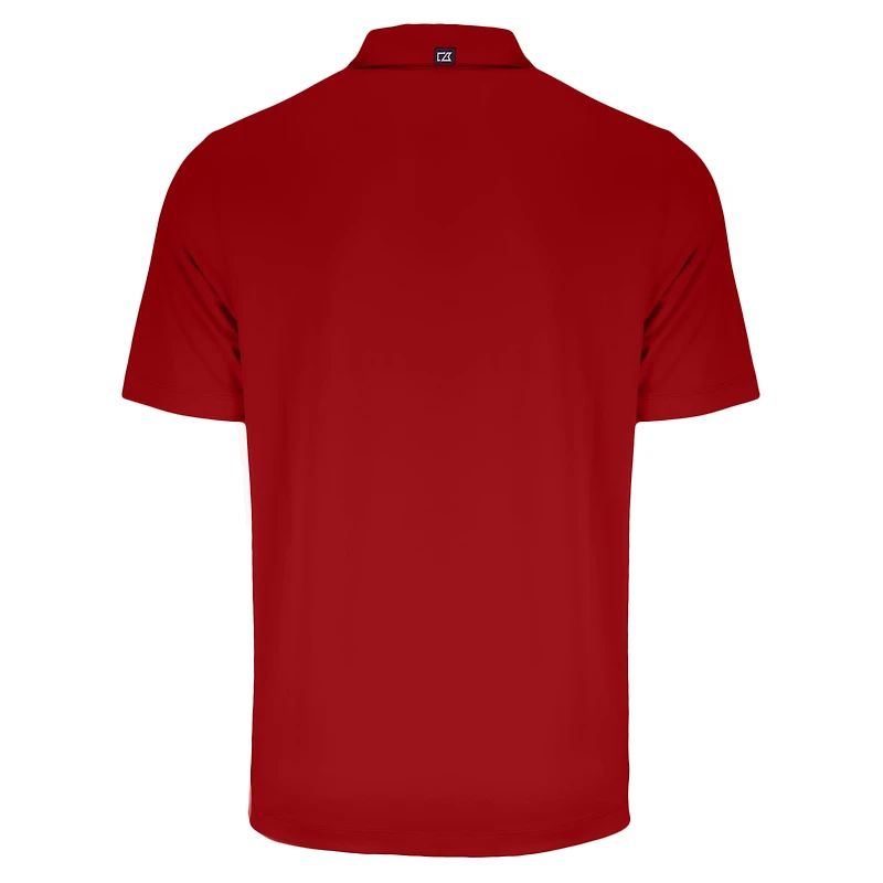 Polo recyclé Forge Eco Stretch rouge Cutter & Buck pour homme des Philadelphia Phillies