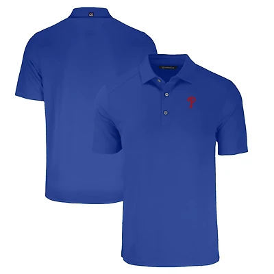 Polo Cutter & Buck Royal pour homme en tissu recyclé Forge Eco Stretch des Philadelphia Phillies