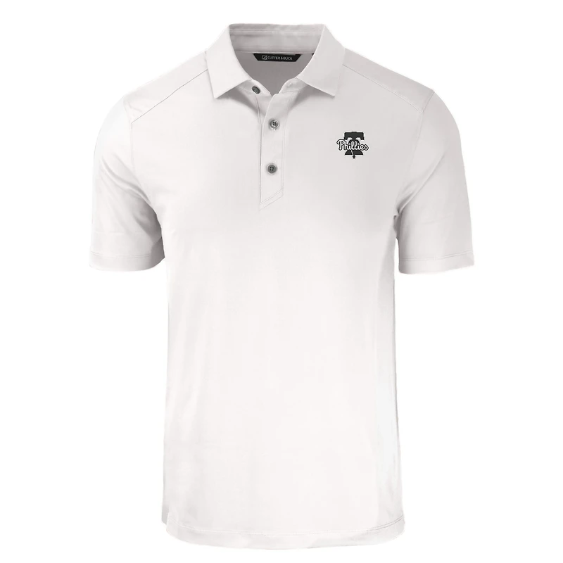 Polo recyclé Forge Eco pour homme, blanc, Cutter & Buck, des Philadelphia Phillies