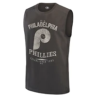 Débardeur homme Darius Rucker Collection par Fanatics, coloris anthracite, Philadelphia Phillies