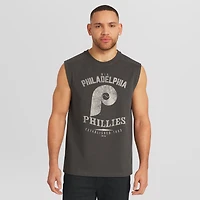 Débardeur homme Darius Rucker Collection par Fanatics, coloris anthracite, Philadelphia Phillies