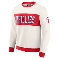 Men's Darius Rucker Collection by Fanatics  Cream Philadelphia Phillies Colorblock Crewneck Sweatshirt