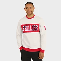 Men's Darius Rucker Collection by Fanatics  Cream Philadelphia Phillies Colorblock Crewneck Sweatshirt