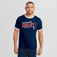 Collection Darius Rucker pour homme par Fanatics T-shirt Philadelphia Phillies Americana bleu marine à col rond délavé