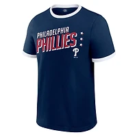 Men's Darius Rucker Collection by Fanatics  Navy Philadelphia Phillies Americana Washed Ringer T-Shirt