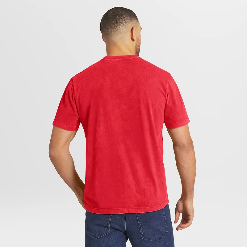 Collection Darius Rucker pour homme par Fanatics - T-shirt Henley rouge délavé des Phillies de Philadelphie