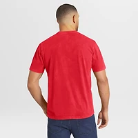 Collection Darius Rucker pour homme par Fanatics - T-shirt Henley rouge délavé des Phillies de Philadelphie