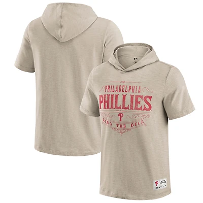Men's Darius Rucker Collection by Fanatics Tan Philadelphia Phillies Hooded T-Shirt