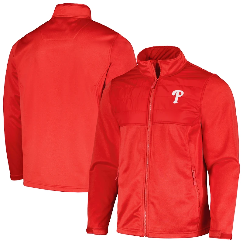 Veste entièrement zippée Dunbrooke Heather Red Philadelphia Phillies Explorer pour hommes