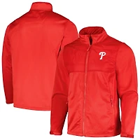 Veste entièrement zippée Dunbrooke Heather Red Philadelphia Phillies Explorer pour hommes