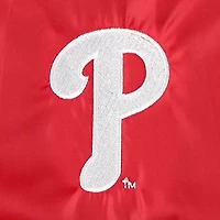 Men's Dunbrooke  Red Philadelphia Phillies Coach's Raglan Full-Snap Windbreaker Jacket