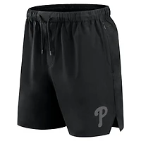 Men's Fanatics Black Philadelphia Phillies Front Office Micro Tonal Shorts