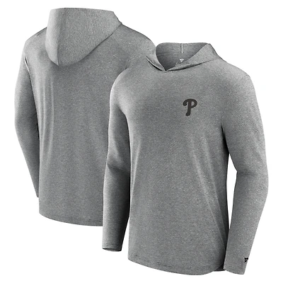 T-shirt à capuche léger Fanatics pour hommes, noir, Philadelphia Phillies Front Office Tech