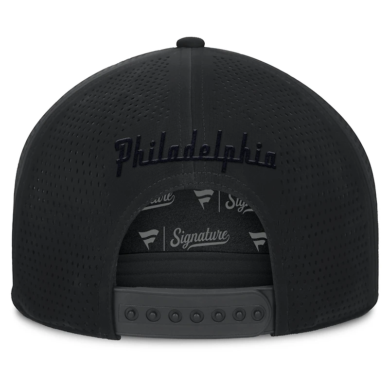 Men's Fanatics Black Philadelphia Phillies Horizon Snapback Hat