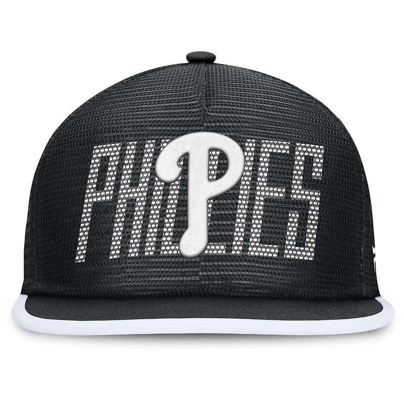 Casquette Snapback Let's Glow Line Drive des Philadelphia Phillies pour hommes Fanatics Black