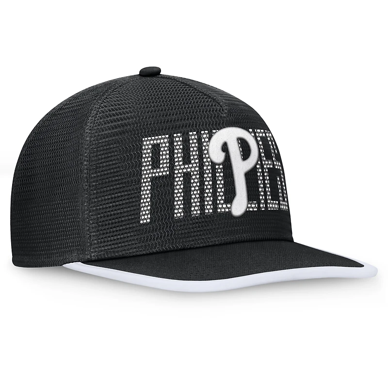 Casquette Snapback Let's Glow Line Drive des Philadelphia Phillies pour hommes Fanatics Black