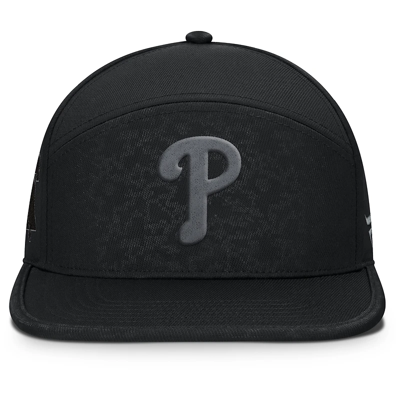 Casquette ajustable noire Fanatics Platoon des Philadelphia Phillies pour homme