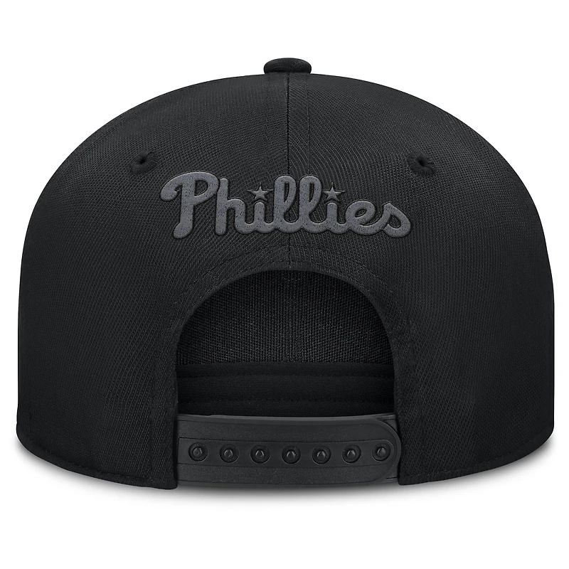 Casquette ajustable noire Fanatics Platoon des Philadelphia Phillies pour homme