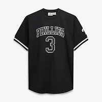 Men's Fanatics Bryce Harper Black/White Philadelphia Phillies Big & Tall Heavyweight Mesh Jersey