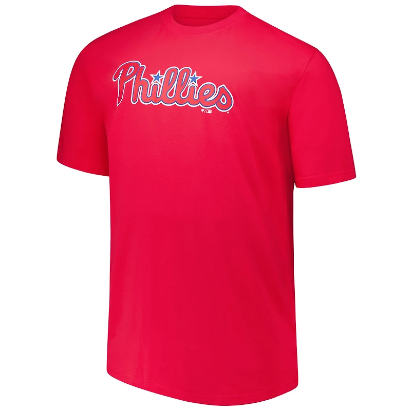 Profil pour homme Bryce Harper Rouge Philadelphia Phillies Big & Tall Nom et numéro T-shirt