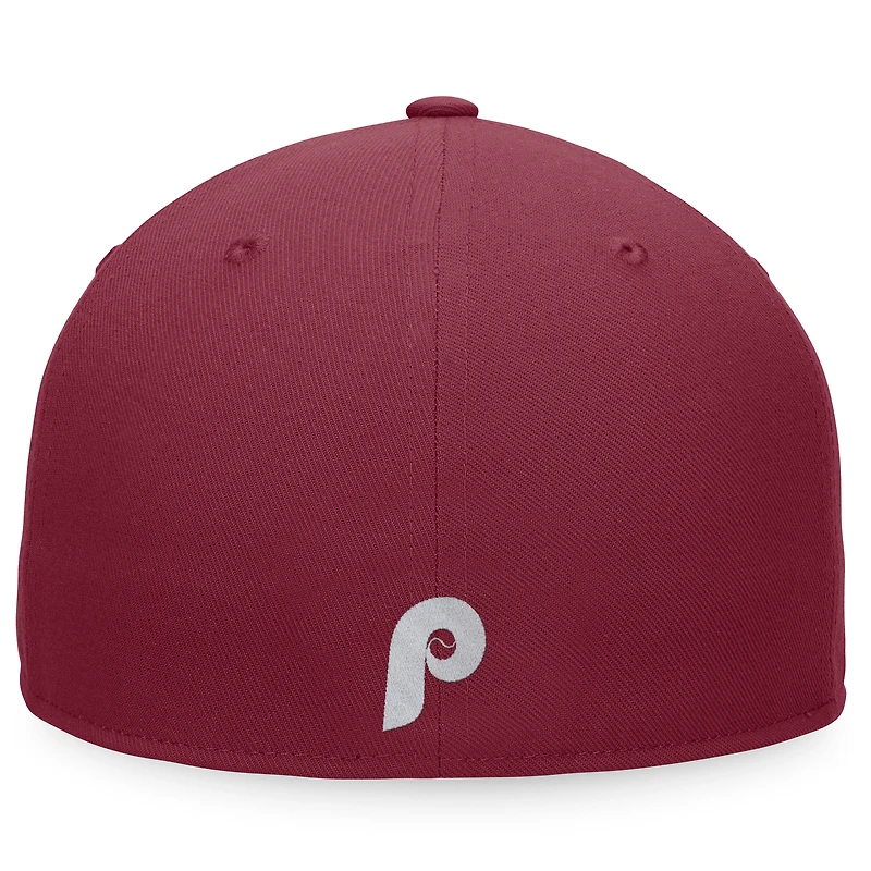 Men's Fanatics Burgundy Philadelphia Phillies Cooperstown Collection Hurler Fitted Hat