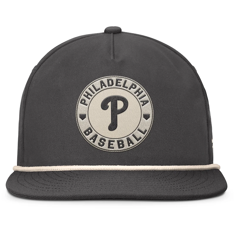Casquette ajustable pour homme Fanatics Charcoal Philadelphia Phillies Closer