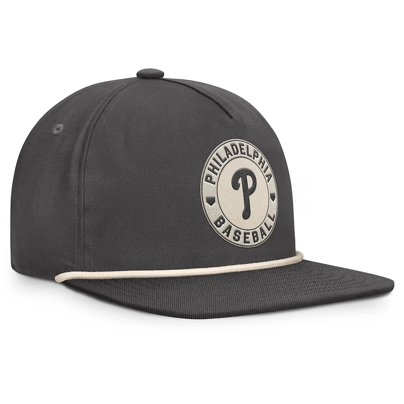 Men's Fanatics Charcoal Philadelphia Phillies Closer Adjustable Hat