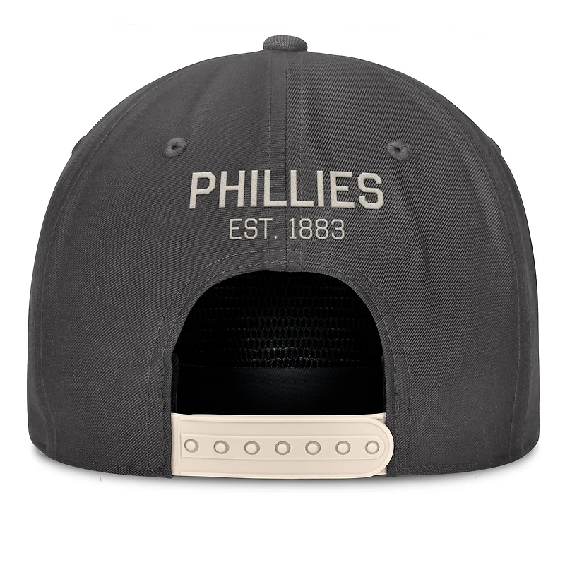 Casquette ajustable pour homme Fanatics Charcoal Philadelphia Phillies Closer