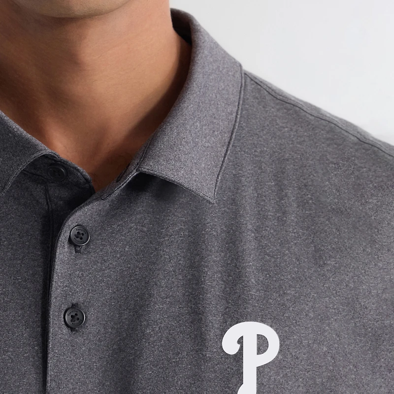 Men's Fanatics Charcoal Philadelphia Phillies Clutch Polo
