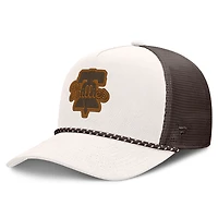 Casquette trucker ajustable Fanatics crème/marron Philadelphia Phillies Level Up Bronco pour homme