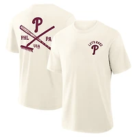 T-shirt Fanatics Cream pour homme, motif Nostalgia Stadium des Philadelphia Phillies
