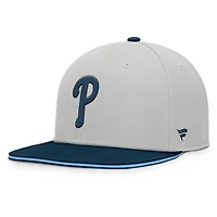 Casquette snapback grise Fanatics des Philadelphia Phillies pour homme