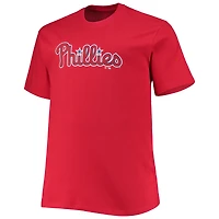 T-shirt Fanatics Kyle Schwarber rouge pour homme, grand et grand, avec nom numéro des Phillies de Philadelphie
