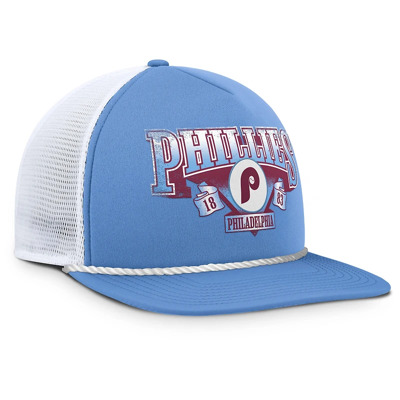 Men's Fanatics Light Blue/White Philadelphia Phillies Recall Snapback Hat