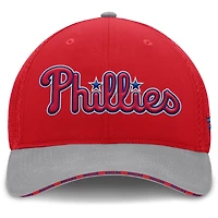 Men's Fanatics Red/Gray Philadelphia Phillies Pennant Flex Hat
