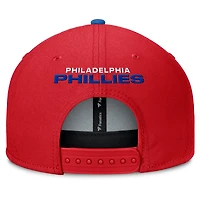 Casquette snapback Fanatics rouge/bleu roi Philadelphia Phillies Batter's Box pour homme