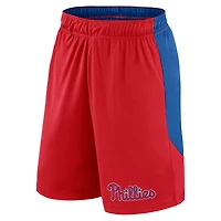 Short en polyester rouge/bleu royal pour homme Fanatics Philadelphia Phillies Launch