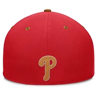 Casquette ajustée Splinter rouge/beige des Phillies de Philadelphie Fanatics pour homme