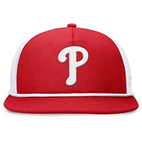Casquette Snapback Fanatics rouge/blanc pour homme des Philadelphia Phillies Clubhouse Change Up
