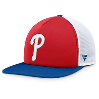 Men's Fanatics Red/White Philadelphia Phillies Fundamental Foam Front Snapback Hat