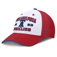 Men's Fanatics Red/White Philadelphia Phillies Jammed Structured Flex Hat